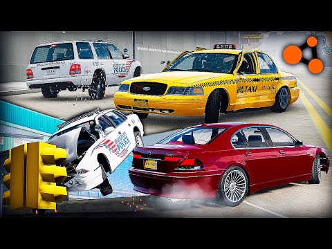Видео: НЬЮ-ЙОРКСКОЕ ТАКСИ в Либерти Сити из GTA | ПОГОНИ в BeamNG.drive | DESTIMAGE