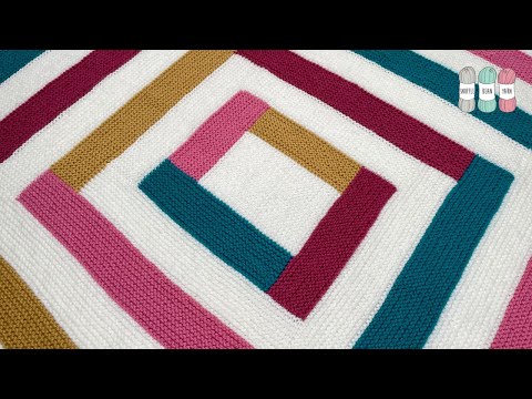 Видео: Модный современный взгляд на классическое вязаное одеяло! 🧶