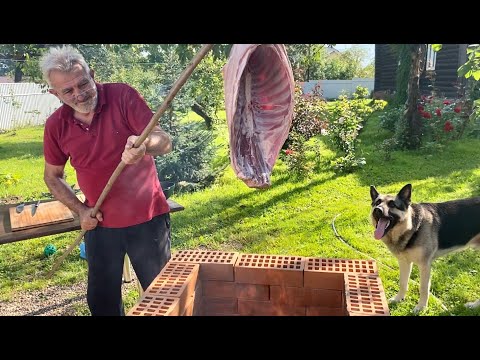 Видео: БАРАН в самодельном ТАНДЫРЕ на ДРОВАХ. ГОТОВИМ на ЮМОРЕ.