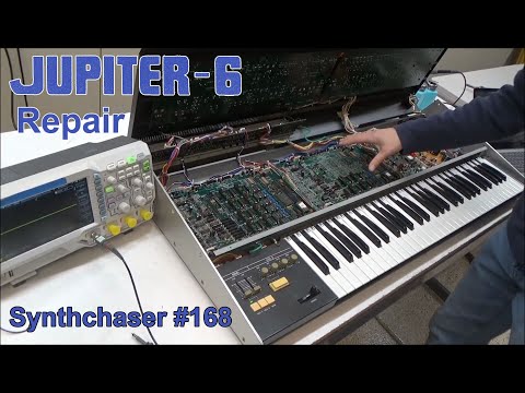 Видео: Roland Jupiter 6 JP-6 Исправление мёртвых голосов - Synthchaser #168