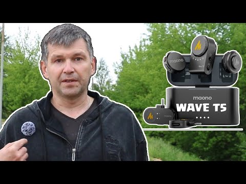 Видео: MAONO WAVE T5 беспроводной микрофон петличка.