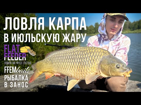 Видео: Ловля карпа в жару. Рыбалка в занос