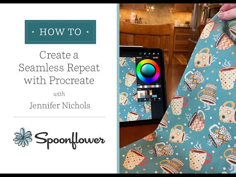 Видео: Как создать бесшовное повторение с Procreate и Дженнифер Николс