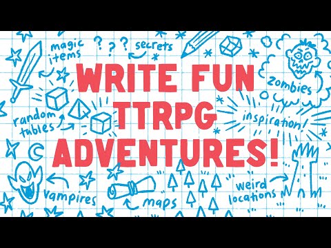 Видео: Простой способ написать приключенческую настольную ролевую ролевку!