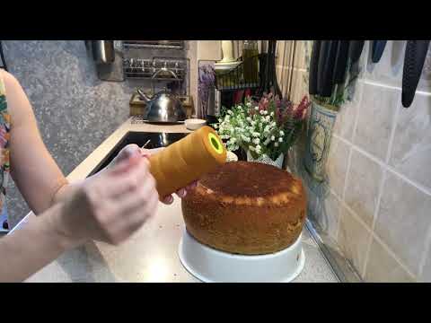 Видео: Высокий бисквит в мультиварке. Всегда получается .Как легко и ровно разрезать бисквит