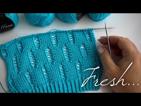 Видео: Тренд ЛЕТА: ажурная гладь спицами! 🦋🦋🦋 Incredible summer knitting pattern