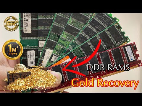 Видео: Извлечение золота из 1 кг DDR Rams. Сколько золота в баранах?