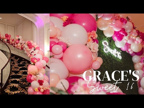 Видео: Сладкие 16: оттенки розового и белого в дизайне воздушных шаров с цветочной магией. За кулисами ✨...