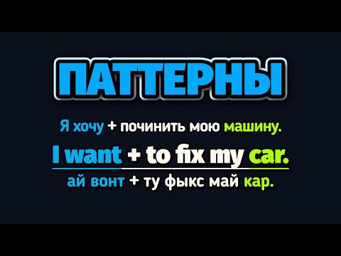 Видео: Паттерны: I want — Я хочу | Учим Английский на слух для начинающих.