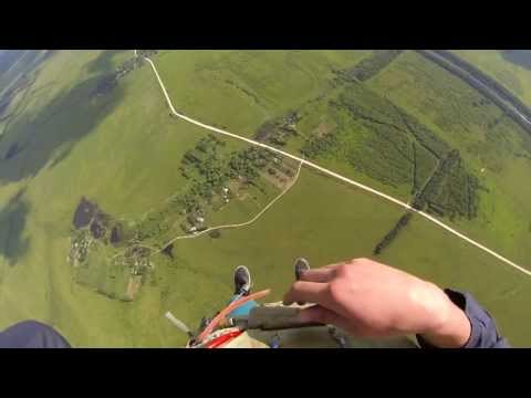 Видео: Прыжок с парашютом первый раз, вид от первого лица. Parachute jump first one