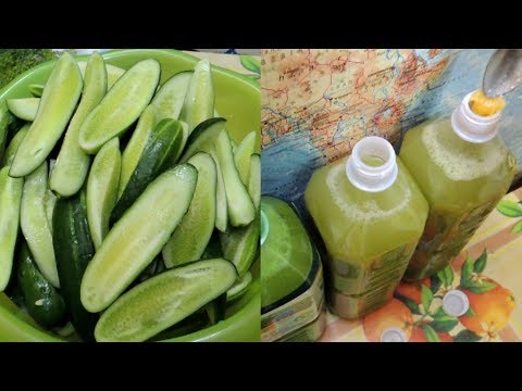 Видео: Сок 🍸 из 🥒 огурцов на  зиму (cucumber juice).
