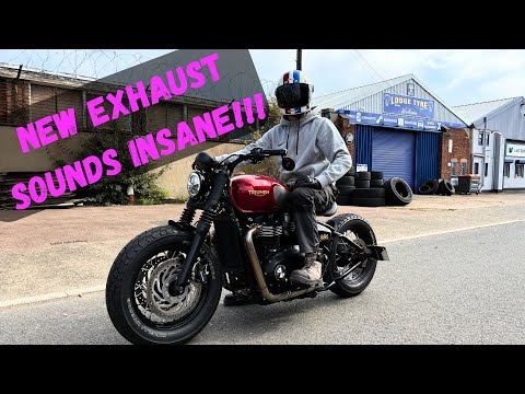 Видео: Выхлопная система Triumph Bobber Custom звучит просто безумно 😮‍💨