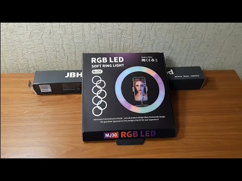 Видео: Обзор и распаковка кольцевой led лампы MJ 30        #led  #кольцеваялампа  #обзор #советы