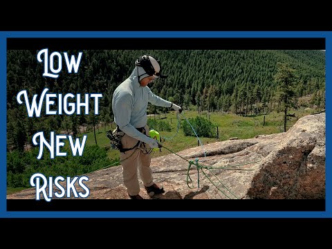 Видео: Хотите тонкую и лёгкую стропу для спуска по веревке после восхождения? Сначала учтите эти риски.