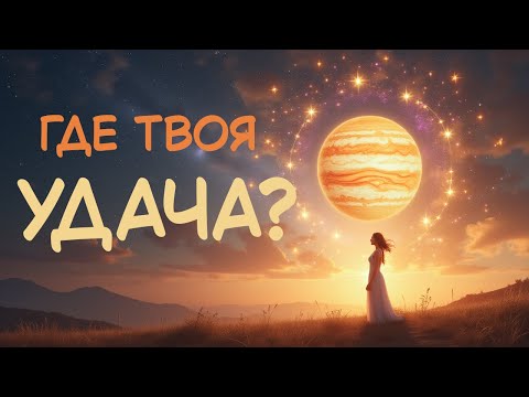 Видео: Где Юпитер дарит тебе удачу, рост и поддержку Вселенной? @слушайзвёзды #астрология #удача #юпитер