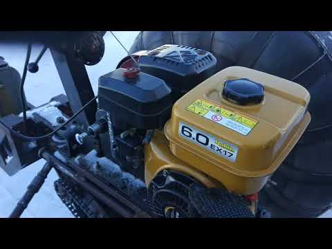 Видео: Запуск двигателя мотоблока в мороз минус 35