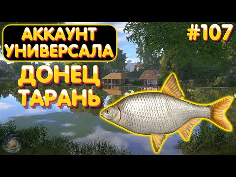 Видео: Аккаунт универсала #107 | Тарань - Донец | Русская Рыбалка 4