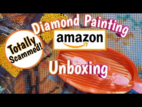 Видео: Самая дешёвая алмазная картина, которую я смогла найти на Amazon! Плюс мои новые дизайны алмазной...
