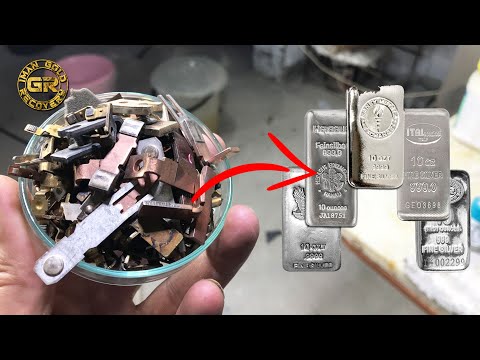 Видео: Как восстановить чистое серебро из контактных линз | Восстановление серебра из контактных линз |