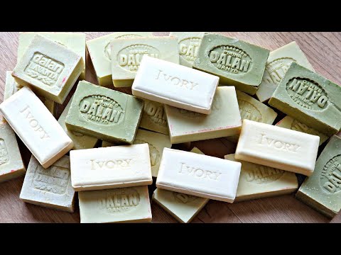 Видео: ASMR SOAP. 🤍💚Резка сухого мыла. Satisfying video💚🤍