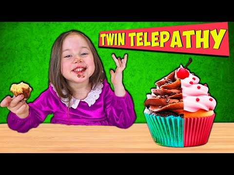 Видео: Twin Telepathy CUPCAKE Challenge с Ерика