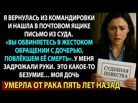 Видео: Меня вызвали в суд по делу о смерти дочери. Но она умерла от болезни пять лет назад…