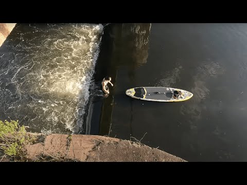 Видео: Заброшенная ГЭС. Сплав по рекам Руза, Москва.