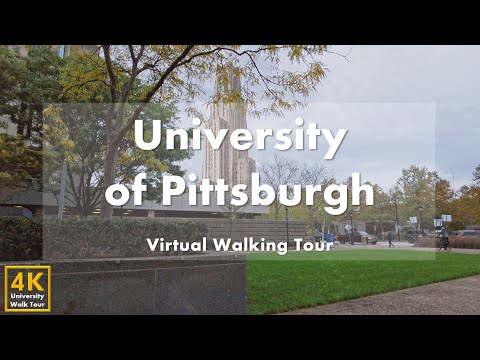 Видео: Университет Питтсбурга (University of Pittsburgh) - Виртуальная пешеходная экскурсия [4k 60fps]