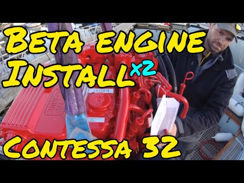 Видео: Замена двух двигателей Contessa 32 — установка нового бета-двигателя в эпизоде ​​3