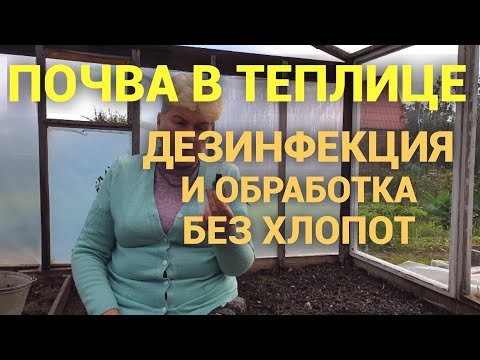 Видео: Дезинфекция и Обработка почвы в теплице осенью