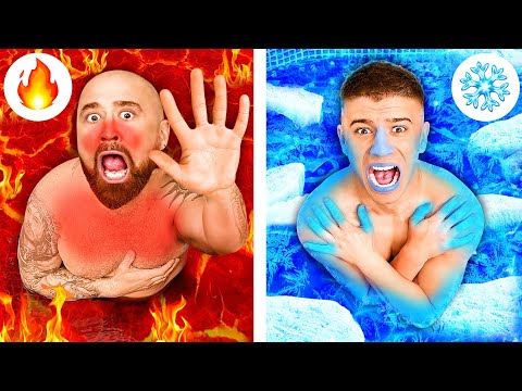 Видео: ГОРЯЧИЙ vs ХОЛОДНЫЙ БАССЕЙН !