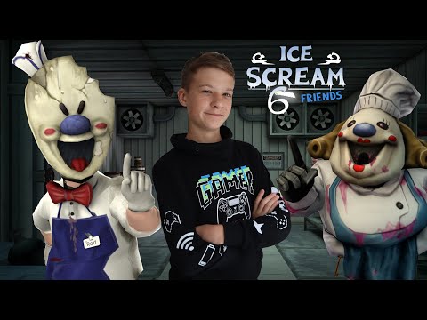 Видео: Мороженщик 6 😈 ПОЛНОЕ ПРОХОЖДЕНИЕ!  Играем в Ice Screame 6 Friends v 1.2