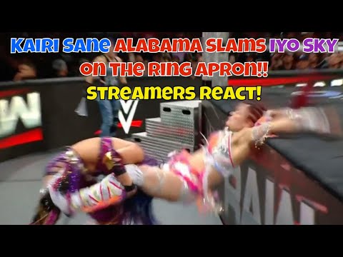 Видео: Реакция стримеров! Кайри Алабама бьёт Айо Скай на ринге! #wwe #wweraw #рестлинг