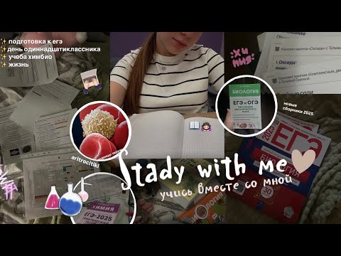 Видео: STUDY WITH ME: подготовка к экзаменам в 11 классе, учеба химбио, реакция на итоговое сочинение