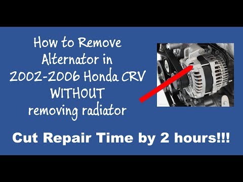 Видео: Как снять генератор Honda CRV 2005 года, не снимая радиатор (часть 1)