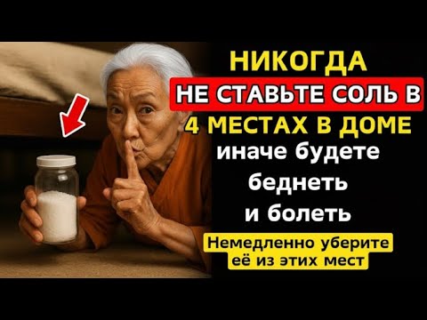 Видео: Где нельзя хранить соль в доме — 4 запретных места, притягивающие беды и болезни! Буддийские учения