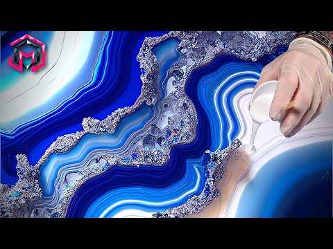 Видео: ЛУЧШЕЕ настенное искусство из геод, которое я когда-либо делал — Изготовление геоды из смолы