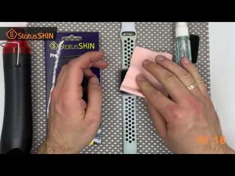 Видео: StatusSKIN Встановлення плівки на екран годинника