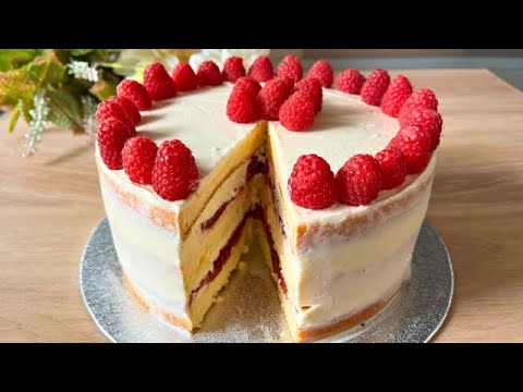 Видео: Малиновый торт. Нежный и очень вкусный Торт с малиной !