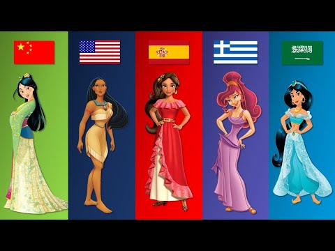Видео: Принцессы Диснея из разных стран