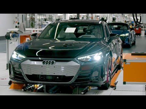 Видео: Audi e-tron GT 2021 - ПРОИЗВОДСТВЕННЫЙ ЗАВОД в Германии (вот как это сделано)