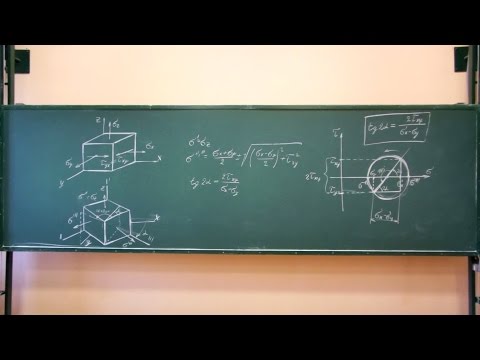 Видео: Сопротивление материалов. Лекция 22 (Круги Мора, деформированное состояние, потенциальная энергия)