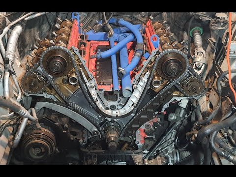 Видео: Выставление валов и Ваносов на двигателе BMW m62b44