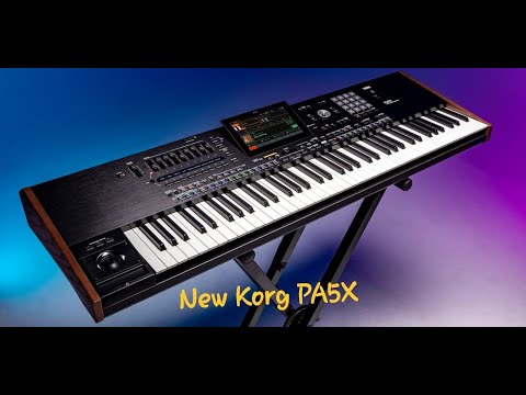 Видео: Первый взгляд на KORG PA5X  [По Русский] 1 часть