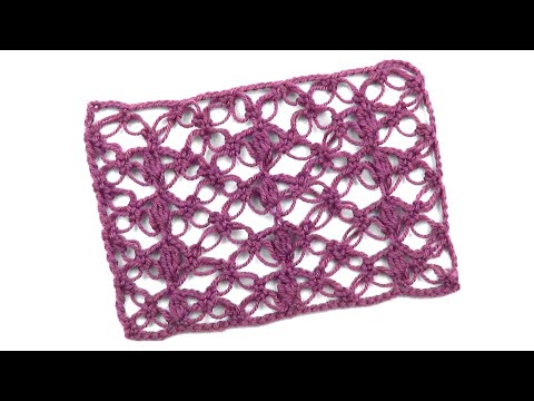 Видео: Нежный узор с соломоновыми петлями   Delicate pattern with solomon loops