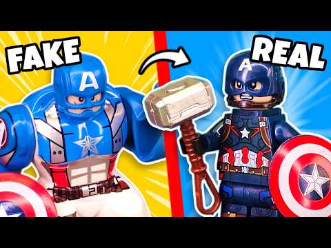 Видео: Распаковка ВСЕХ минифигурок LEGO CAPTAIN AMERICA...