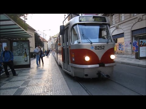 Видео: Трамваи Праги, Чехия / Trams at Prague