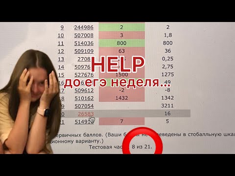 Видео: неделя до сдачи егэ *влог*