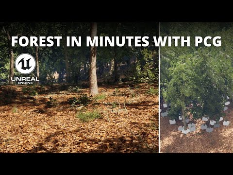 Видео: Как создать лес за считанные минуты с помощью PCG в Unreal Engine 5