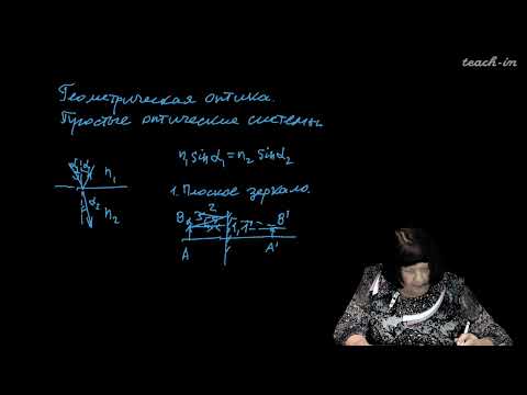 Видео: Васильева О. Н. - Оптика. Семинары - 1. Геометрическая оптика. Простые оптические системы